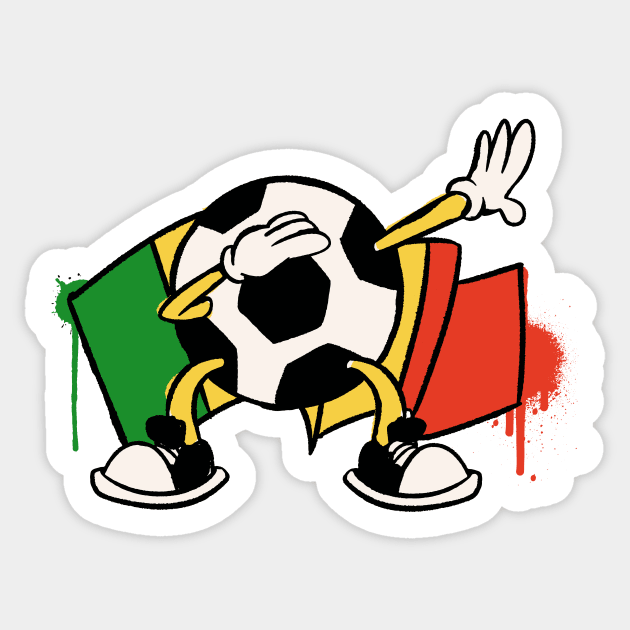 Dabbing Soccer Ball Cartoon Senegal Flag Football Sticker by Now Boarding